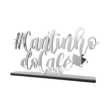 Imagem de Enfeite Decorativo - Cantinho do Café - prata - Decoração de Mesa  - M