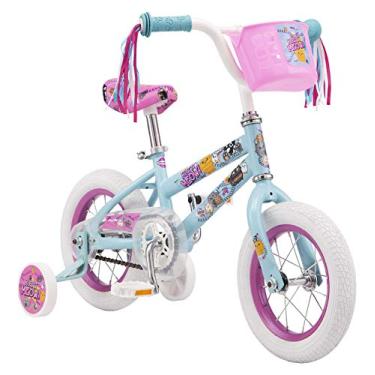 Imagem de Pacific Bicicleta infantil com personagem gatinhos, rodas de 30,5 cm, idades de 3 a 5 anos, porta-copos, assento ajustável, rosa, azul