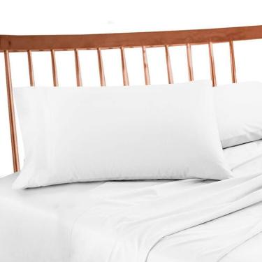 Imagem de Fronha Avulsa Branca 100% Algodão Premium 50X70Cm