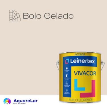 Imagem de Vivacor Acrílica Leinertex Fosco 3,6L, BOLO GELADO, 3,6L