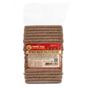 Imagem de Bifinho Macio Palito - Kidelici Osso - Sabor Bacon - 1 Kg