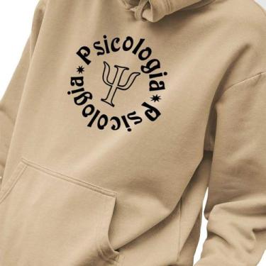 Imagem de Blusa Moletom Masculino Estampado Psicologia em Algodão Fio 30.1 Pente