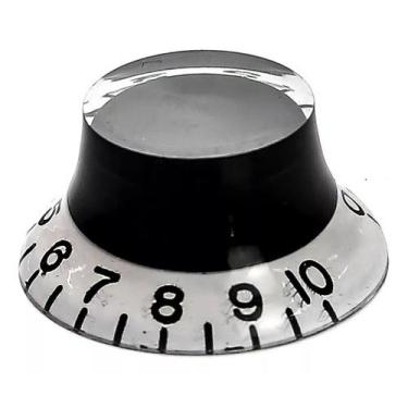 Imagem de Knob guitarra Les Paul Transparente Branco Preto LSL01WB - SPIRIT