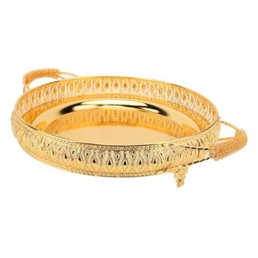 Imagem de Bandejas de Servir Bandeja de Mesa Multifuncional para Frutas, Comida, café, chá, Sobremesa, Decorativa, Estilo Vintage, Requintado