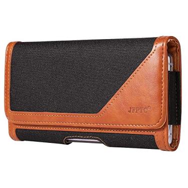 Imagem de Capa de cinto para celular coldre com clipe de cinto slots para cartão para Motorola Moto G7 G6 Z4 E6 Plus E5 Play, Galaxy S20 A10 A20 A50 A10s A30S, Google Pixel 3a 3 XL, BLU G9 Vivo XL4 (preto)