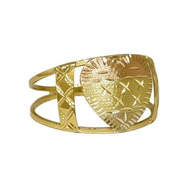 Imagem de Anel Em Ouro 18k 750 Coração Com Laterais, 16