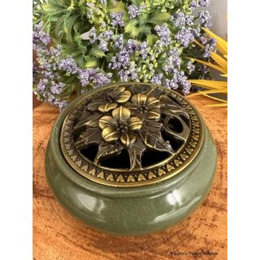 Imagem de Turíbulo Queimador Defumador Incensário De Mesa Porcelana - Equilíbrio