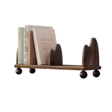 Imagem de LICONG-2020 Suporte de livros ajustável para mesa de escritório, mesa simples de estudante, estante de livros de madeira, prateleira de exibição de escritório ou escritório