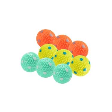 Imagem de WIGGLYTAIL Bolas para cães, 9 peças, interativas para animais de estimação para cães pequenos e filhotes para lançadores automáticos de bolas para cães (bolas de 5 cm)