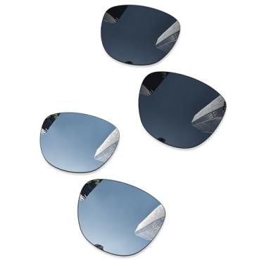 Imagem de Combine8 2 pares de lentes de reposição ploarizadas para óculos de sol Oakley Frogskins OO9013/Frogskins LX OO2043/Frogskins Mix OO9428/Frogskins Range OO9284 - preto + titânio prateado