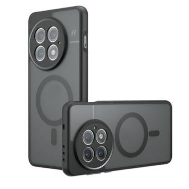 Imagem de Kukoufey Capa compatível com OnePlus 13, compatível com MagSafe, capa magnética integrada para celular antichoque - preta