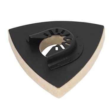 Imagem de Almofada de polimento de feltro, almofada de polimento triangular 5PCS com base de liga de aço, almofada de polimento de lã compacta, almofada de polimento oscilante