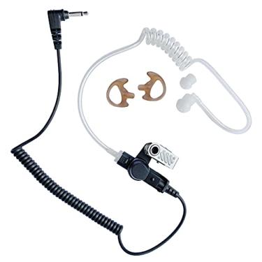 Imagem de Comm Gear Supply Fone de ouvido de rádio tático para aplicação da lei, 2,5 mm apenas para ouvir/receber, garantia de compatibilidade com Harris M/A Com Otto e muito mais, tubo acústico transparente e