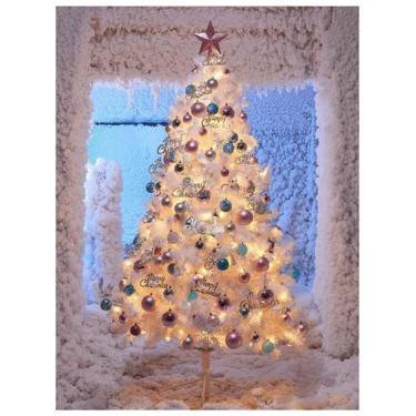 Imagem de Árvore De Natal Canadense Branco 2,10m Pinheiro 459 Galhos - TAIRA HOM