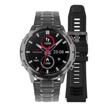 Imagem de Relogio Smartwatch Technos Call Preto 2 pulseiras Premium