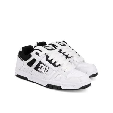 Imagem de DC Tênis masculino de skate Stag, Branco/preto, 45