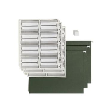 Imagem de Smead Pastas de arquivos suspensas 100% recicladas com kit ProTab, tamanho carta, 1/3 c...