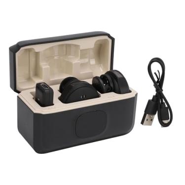 Imagem de Microfone de Lapela, Clipe de Colar Magnético, Microfone de Lapela Com Estojo de Carregamento para Streaming de Gravação de Vídeo, Esponja à Prova de Vento, Alcance de Recepção