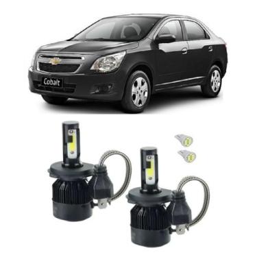 Imagem de Kit Super Led Farol Alto E Baixo H4 Cobalt Foco Simples - Tech one Vx 