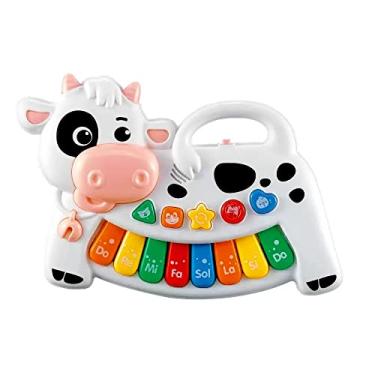 Imagem de Pianinho Musical Vaquinha Baby Som de Bichos da Fazendinha