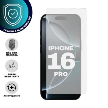 Imagem de Película De Hidrogel HD Blindagem Para Apple Iphone 16 Pro - Generica