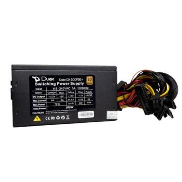 Imagem de Fonte Duex Dx 500W 80 Plus Bronze - Dx 500Fse