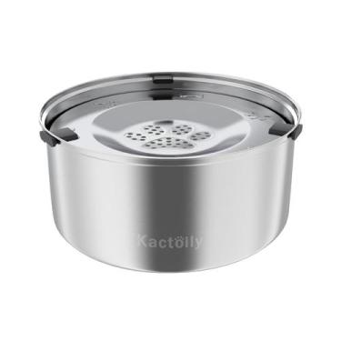 Imagem de Taça de Água para Cães Kactoily 3L - Aço Inoxidável, Antiderramamento