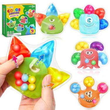 Imagem de Brinquedos Sensoriais LESONG - Kit com 4 Peças para Crianças Acima de 