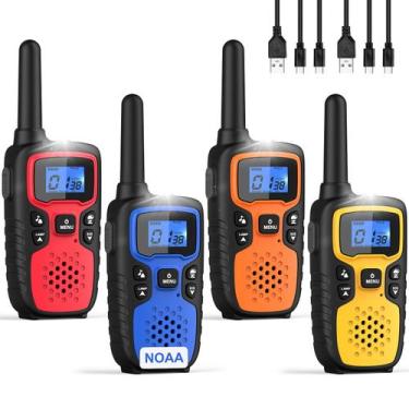 Imagem de Walkie Talkies Wishouse M9 Recarregáveis - Longo Alcance - Pacote com 