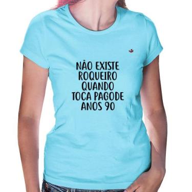 Imagem de Baby Look Não existe roqueiro quando toca pagode anos 90 - Foca na Mod