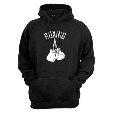 Imagem de Blusa de Frio Moletom Canguru Luvas De Boxe Boxing Unissex Casaco Flan