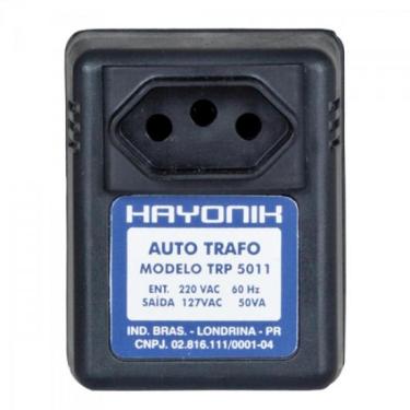 Imagem de Auto Transformador Parede 220/127VAC 50VA TRP 5011 Preto Hayonik