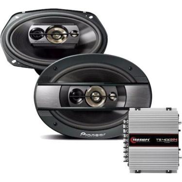 Imagem de Kit Alto Falante Pioneer Ts-6990br + Modulo Taramps Ts 400.4, Preto