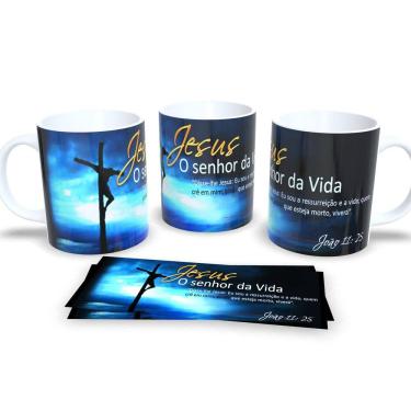 Imagem de Canecas Evangélicas Personalizadas Fé e Inspiração em Cada Gole