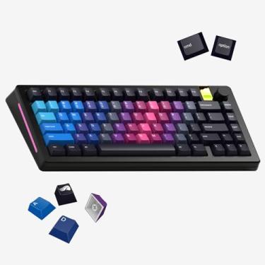 Imagem de Glorious Gaming Afterparty GPBT Gradient Keycaps, 135-Key PBT Keycap Set, MX-Compatible, ANSI US Layout, for 60% 65% 75% TKL 100% Mechanical Keyboards, Windows & macOS