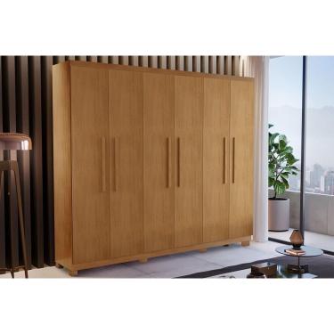 Imagem de Roupeiro Rufato Espanha 6 Pts 2 Gavetas c/Pés Imbuia