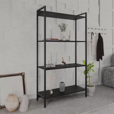 Imagem de Estante para Livros Industrial Aço Multiuso 4 Prateleiras 146cmx80cm Active Yescasa