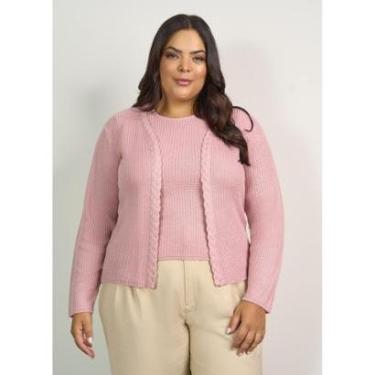 Imagem de Tween-set Feminino 2 Peças Plus Size Tricot Premium Lindo-Feminino