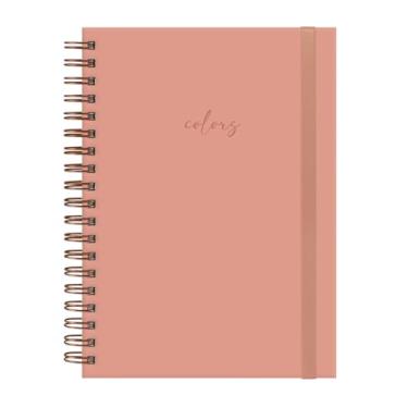 Imagem de Caderno Colegial Plus Solid Colors Pessêgo 12 Matérias