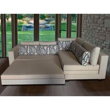 Imagem de Sofá de Canto SFC_MA 010 que se Transforma em Sofá Cama de Casal Resis