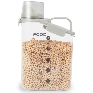 Imagem de Kit de Potes Herméticos com Tampa Dosadora | Conjunto Organizadores para Alimentos Secos, Cereais, Massas e Grãos | Livre de BPA | House Organizer (2800ml)