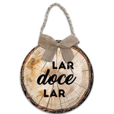 Imagem de Decoração Placa de Porta Guirlanda Frases Bem vindo Jesus Vive Lar Abe