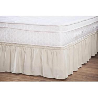 Imagem de Saia Cama Box Renata Ajustavel Solteiro Palha - Aquarela Enxovais