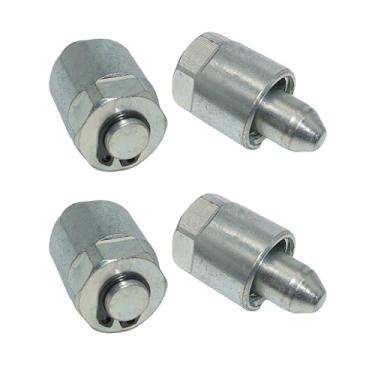 Imagem de Lnkvorx Injetores de combustível de trilho comum diesel de 18 mm - conjunto de tampas de trilho de combustível com bloqueio M18 de 4 peças para Cummins 2003-2022|Duramax 2001-2022|Ford 2008-2022