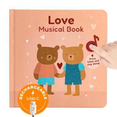 Imagem de Cali's Books Love Nursery Rhymes Livro sonoro para bebês e crianças . Livro interativo do Dia dos Namorados para crianças com músicas sobre o amor para amigos e familiares. Presentes de Dia dos Namorados para crianças de 1 a 3 e 2 a 4 anos