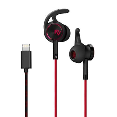 Imagem de PALOVUE Fones de ouvido magnéticos Lightning para esportes treino Certificado MFi fones de ouvido com controle de microfone cancelamento de ruído compatível com iPhone 8/P iPhone 7/P, NeoFlow - Black