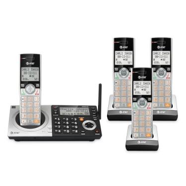 Imagem de AT & T CL83407 4 Handset Telefone Sem Fio com sistema de atendimento e Smart Blocker chamada Silver/Black