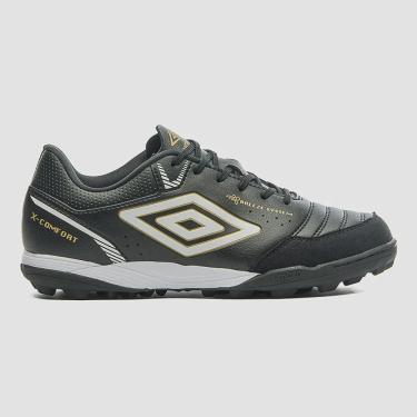 Imagem de Chuteira Society Umbro X Confort - Preto/Branco