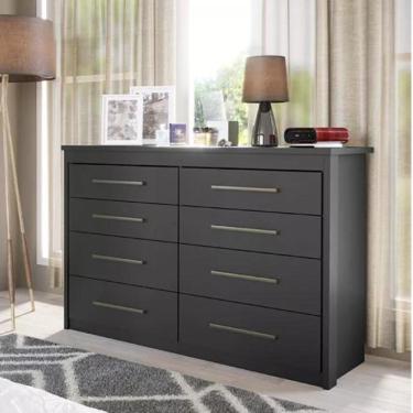 Imagem de Cômoda 8 Gavetas Elegance Batrol Móveis Black