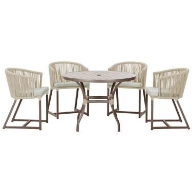 Imagem de Mesa Com 4 Cadeiras E Noronha Estofado 3 Trama Original Rami